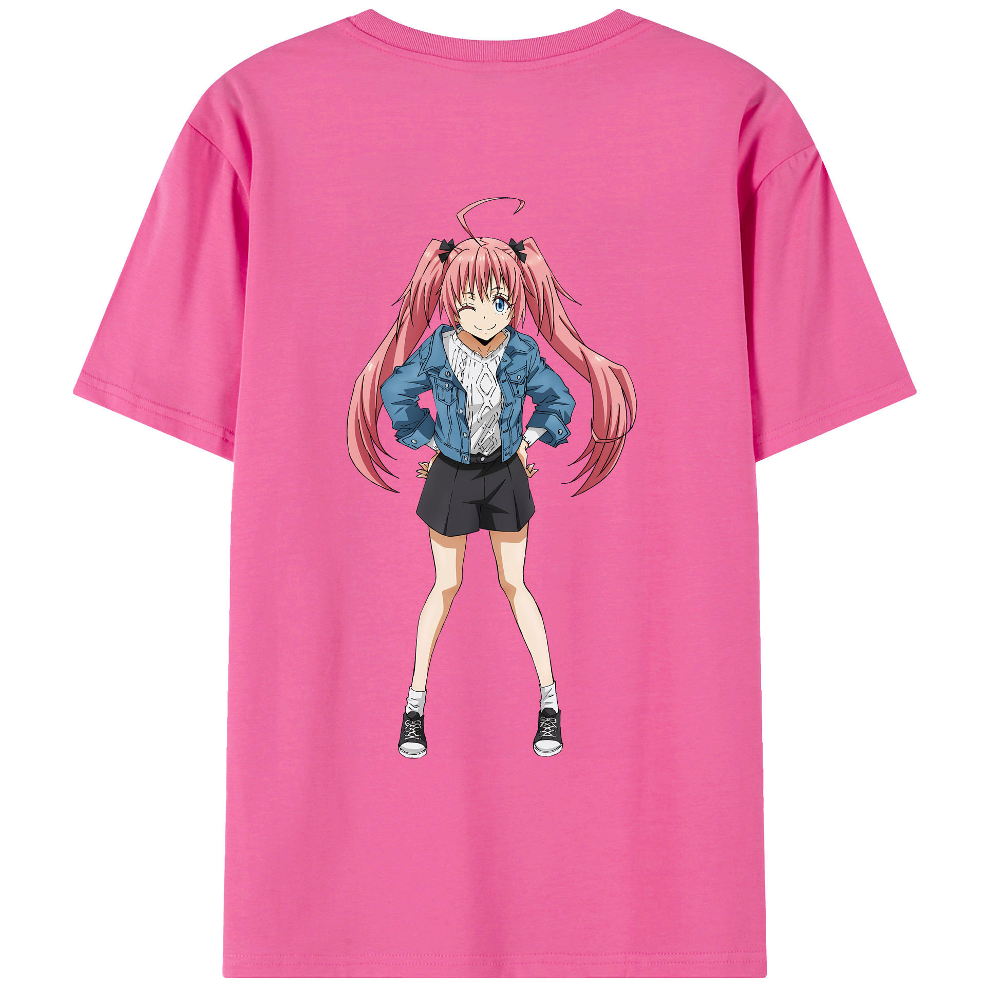 （画像用） 転スラ Regarding Reincarnated to Slime レディース半袖Tシャツ(バックプリント)